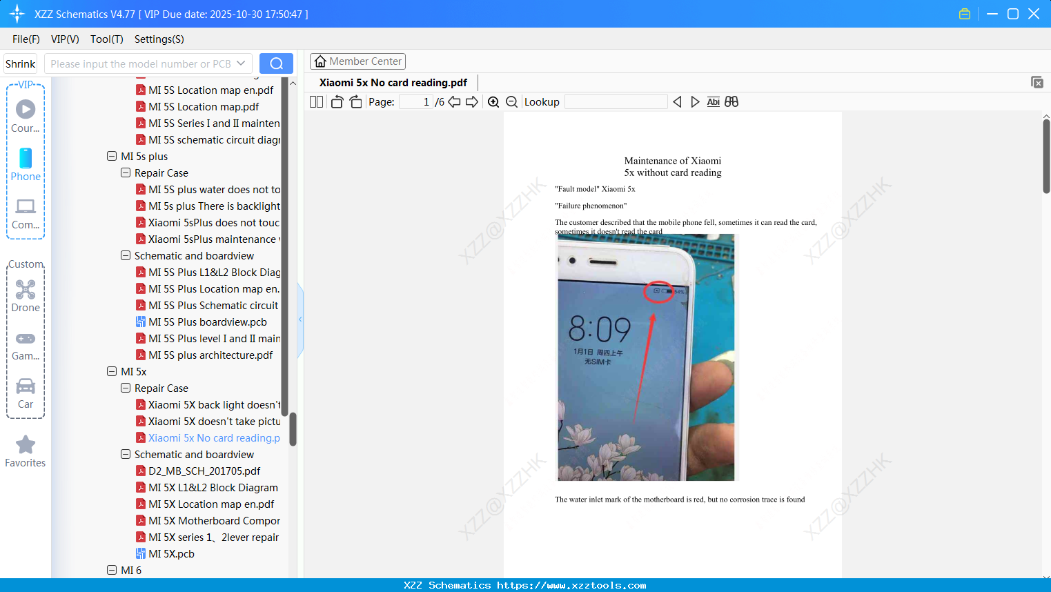 Xiaomi 5x No Card Reading